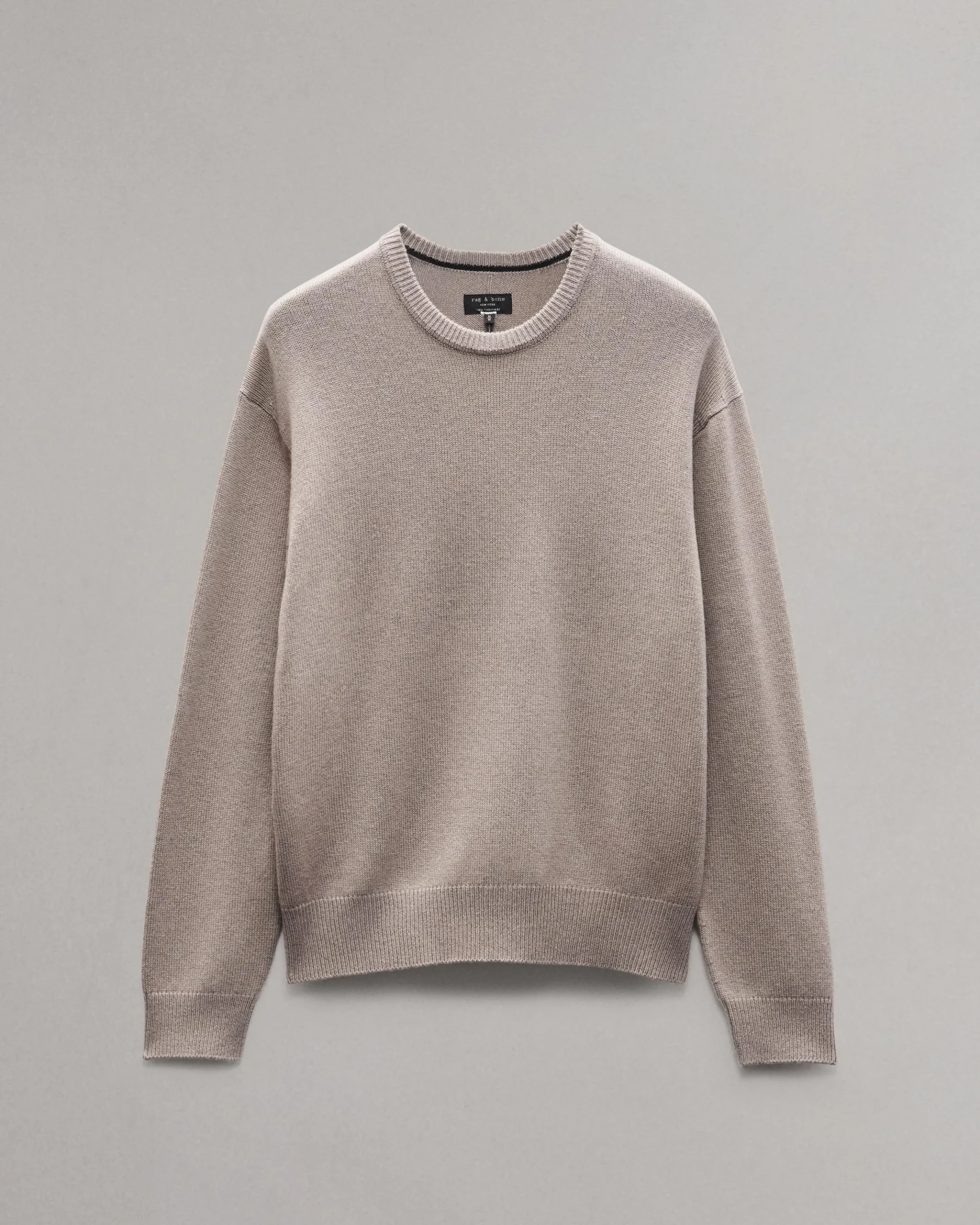 rag & bone Downing Relaxed Fit Cashmere Sweater Grey Fashion