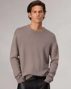 rag & bone Downing Relaxed Fit Cashmere Sweater Grey Fashion
