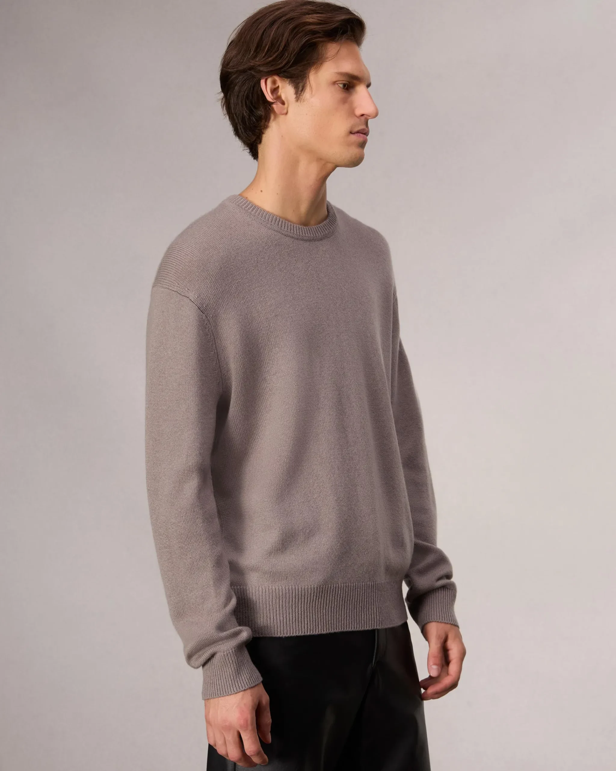 rag & bone Downing Relaxed Fit Cashmere Sweater Grey Fashion