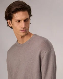 rag & bone Downing Relaxed Fit Cashmere Sweater Grey Fashion