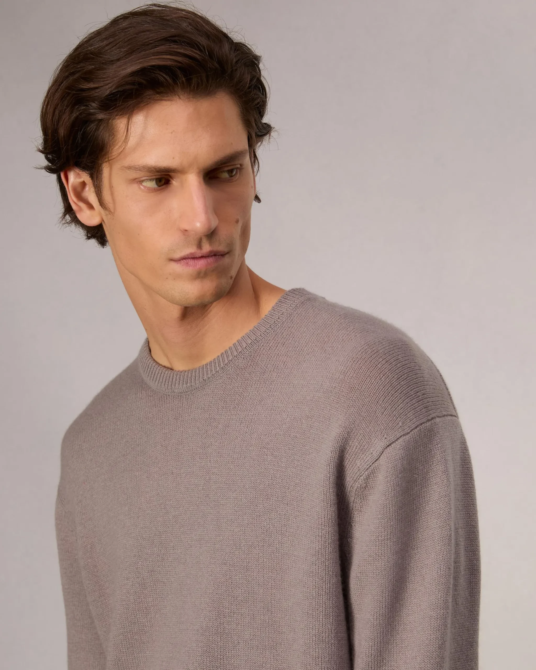 rag & bone Downing Relaxed Fit Cashmere Sweater Grey Fashion