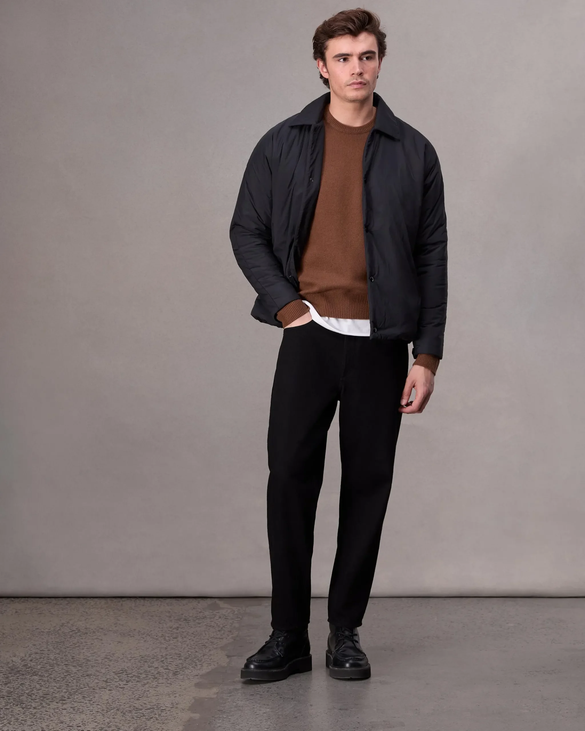 rag & bone Downing Relaxed Fit Cashmere Sweater Clay Store