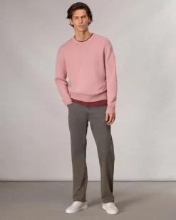 rag & bone Downing Relaxed Fit Cashmere Sweater Washed Rose Sale