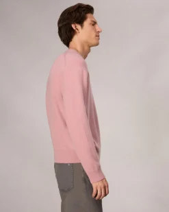 rag & bone Downing Relaxed Fit Cashmere Sweater Washed Rose Sale