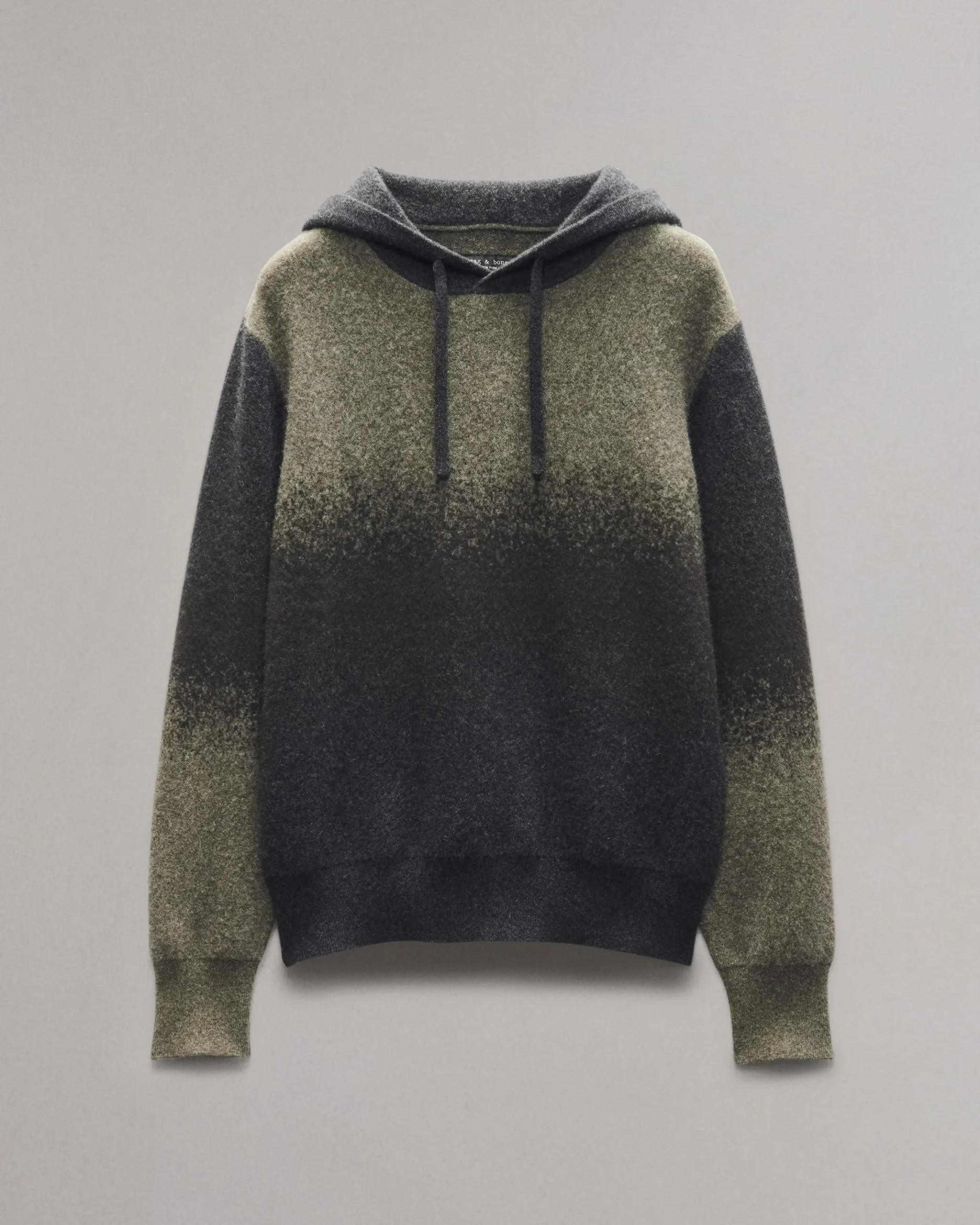 rag & bone Downing Sweater Hoodie Green Multi Discount