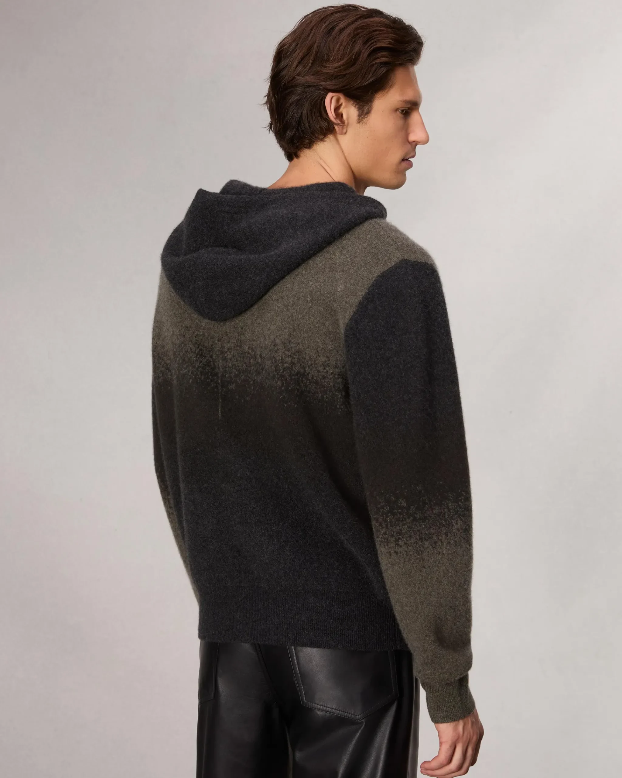 rag & bone Downing Sweater Hoodie Green Multi Discount