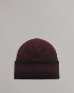 rag & bone Downing Wool-Blend Beanie Burgundy Multi Best Sale