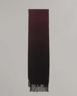 rag & bone Downing Wool-Blend Scarf Burgundy Multi Store