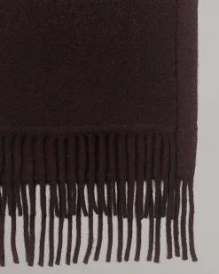 rag & bone Downing Wool-Blend Scarf Burgundy Multi Store