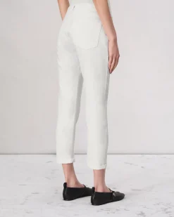 rag & bone Dre Slim Boyfriend Jean Optic White Fashion
