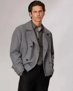 rag & bone Eddy Wool-Blend Jacket Mid Charcoal Sale