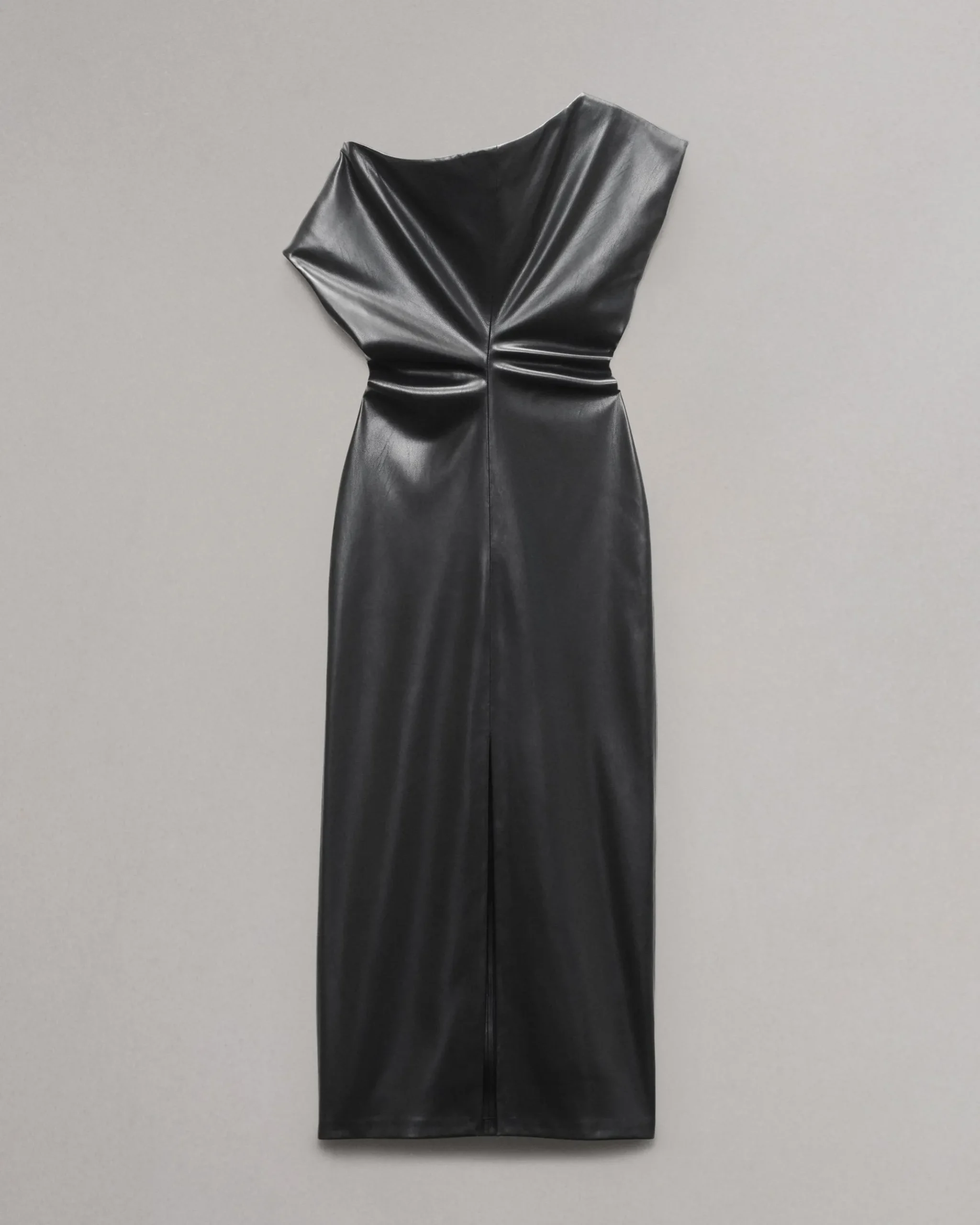 rag & bone Eleanor Faux Leather Dress Black Clearance
