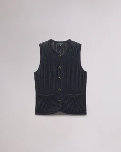 rag & bone Elisa Cotton Vest Salute Cheap