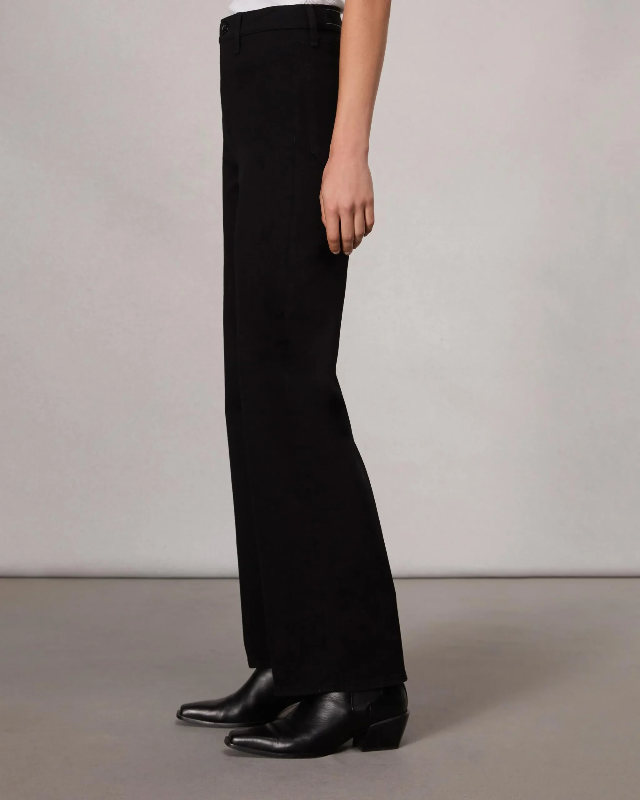 rag & bone Epic Hadley Wide-Leg Jean Black Store
