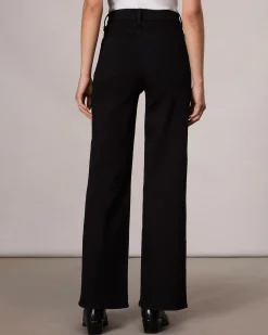 rag & bone Epic Hadley Wide-Leg Jean Black Store