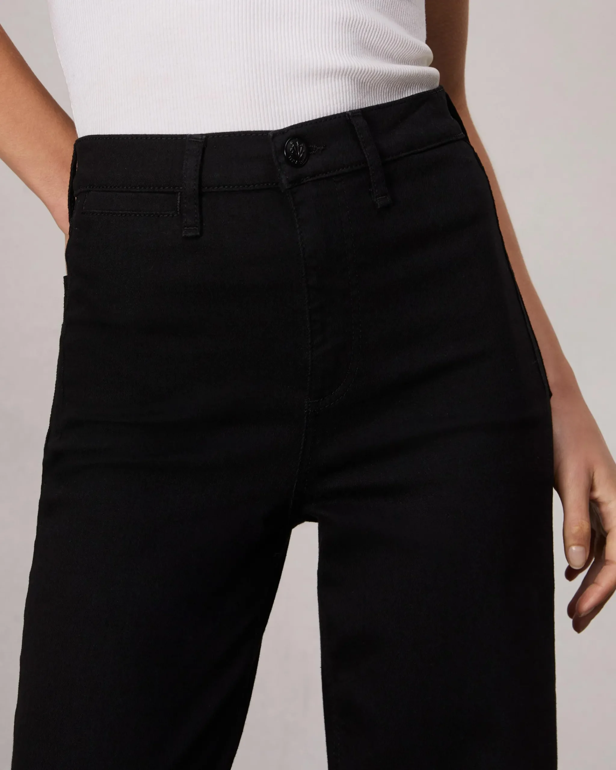 rag & bone Epic Hadley Wide-Leg Jean Black Store