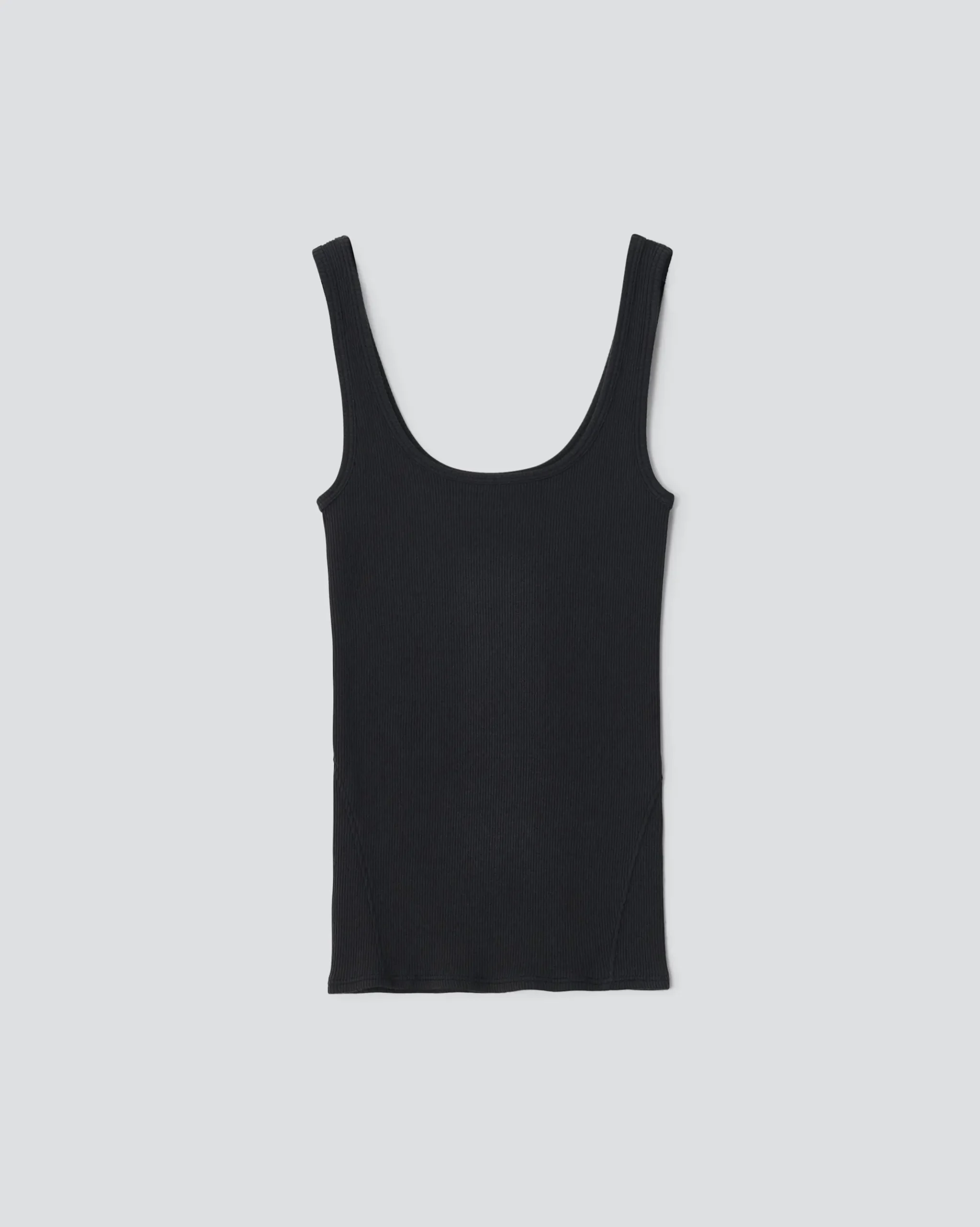 rag & bone Essential Rib Scoop Tank Black Sale