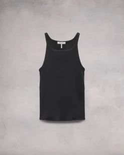 rag & bone Essential Rib String Tank Black Best Sale