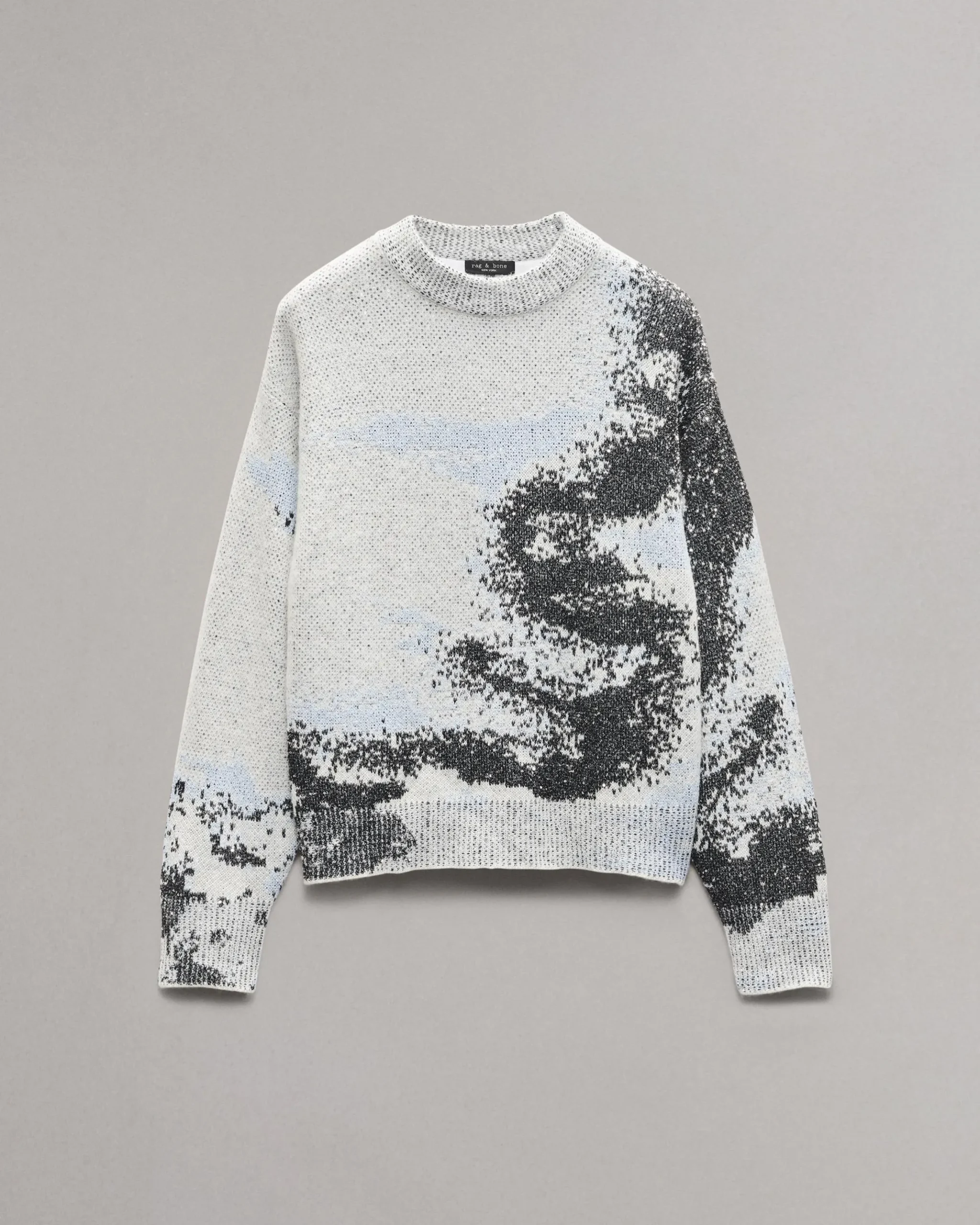 rag & bone Estelle Jacquard Sweater Ivory Multi Cheap