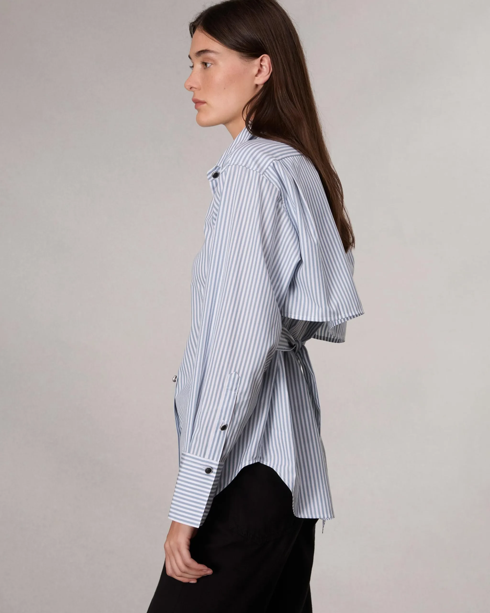 rag & bone Eve Striped Shirt Blue Stripe Cheap
