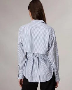 rag & bone Eve Striped Shirt Blue Stripe Cheap
