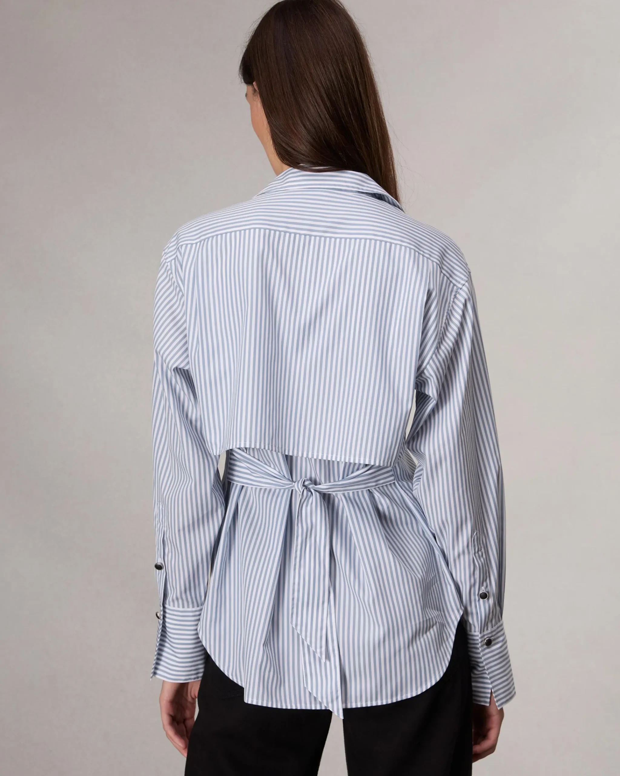 rag & bone Eve Striped Shirt Blue Stripe Cheap