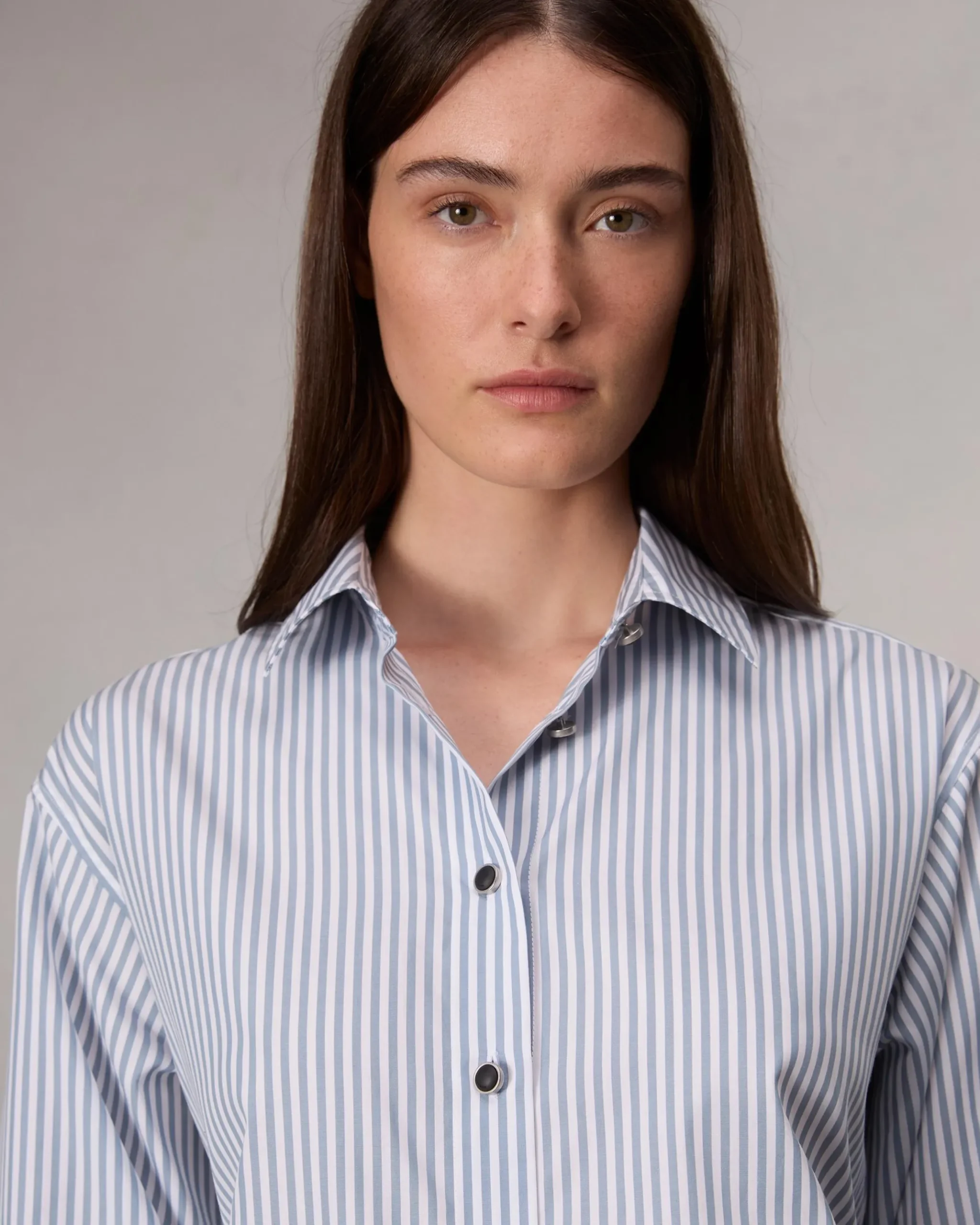 rag & bone Eve Striped Shirt Blue Stripe Cheap
