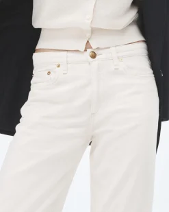 rag & bone Featherweight Baggy Dre Jean Ecru Flash Sale