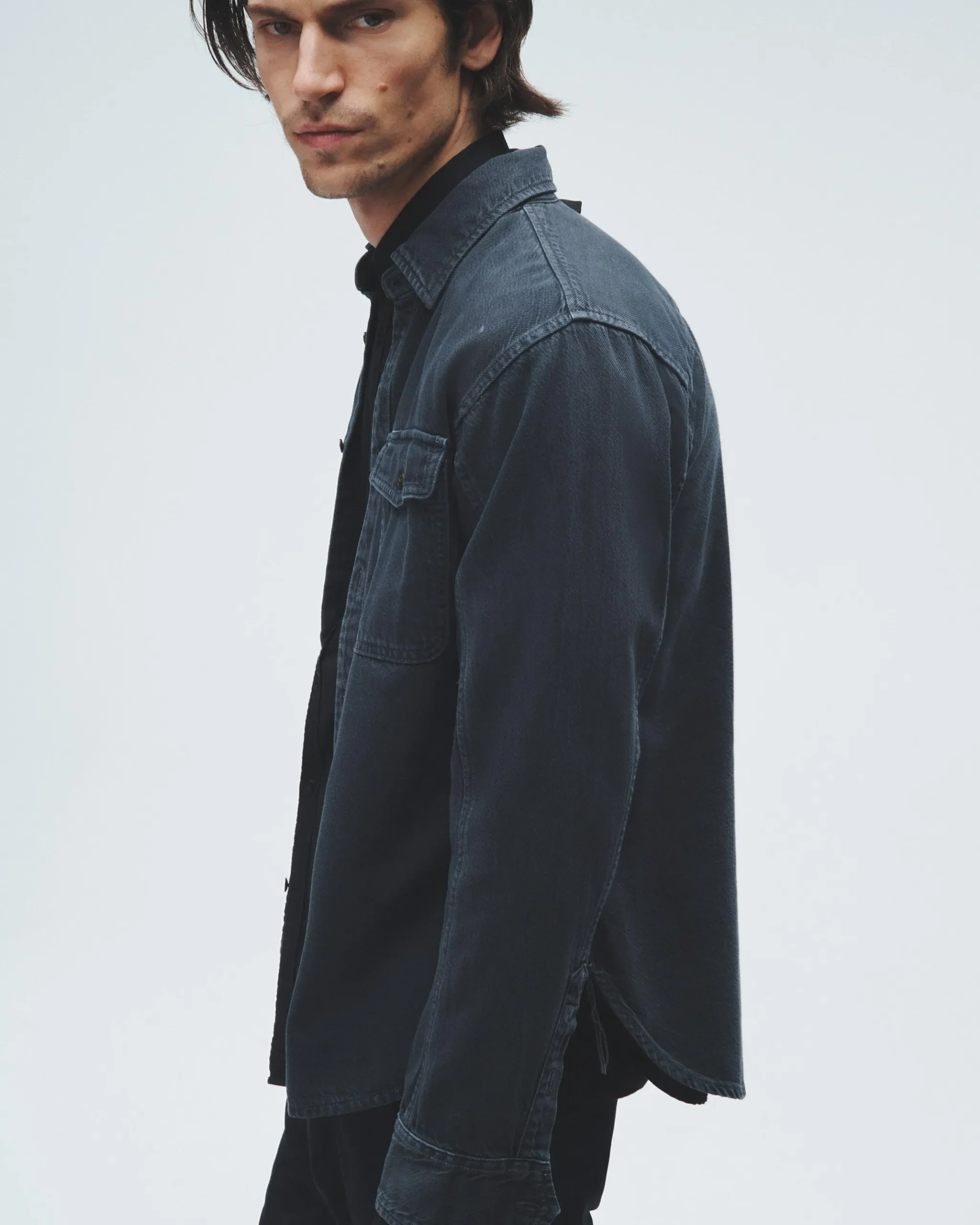 rag & bone Featherweight Denim Shirt Minna Fashion