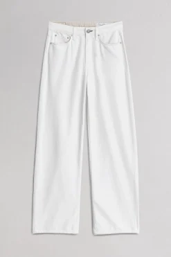 rag & bone Featherweight Logan Wide-Leg Jean Ecru Cheap
