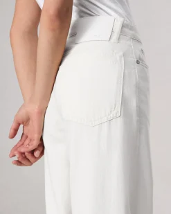 rag & bone Featherweight Logan Wide-Leg Jean Ecru Cheap