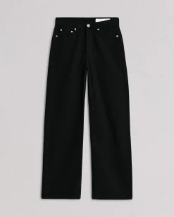 rag & bone Featherweight Logan Wide-Leg Jean Black Outlet