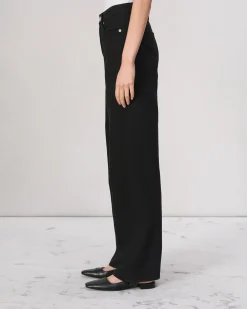 rag & bone Featherweight Logan Wide-Leg Jean Black Outlet
