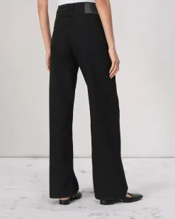 rag & bone Featherweight Logan Wide-Leg Jean Black Outlet