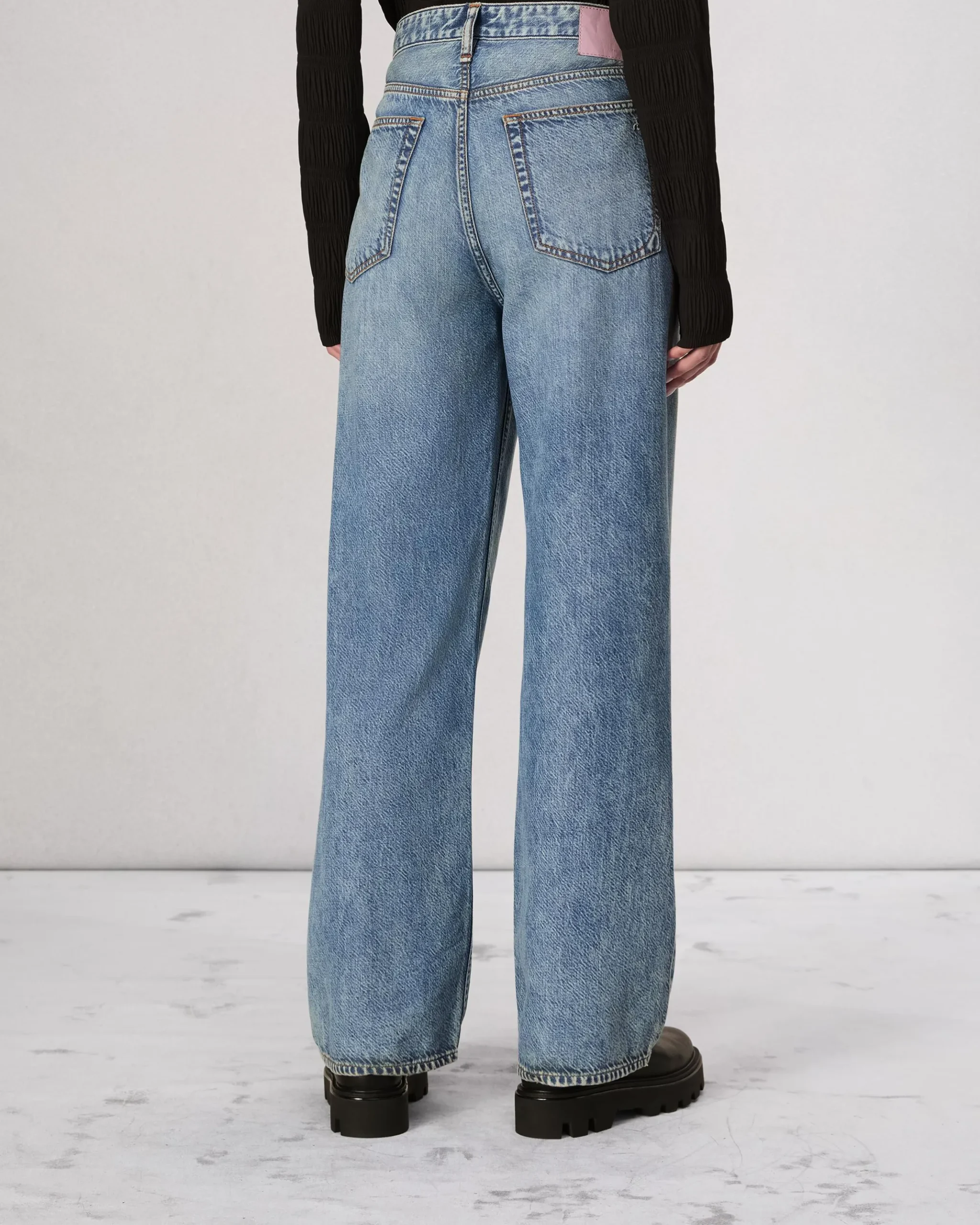 rag & bone Featherweight Logan Wide-Leg Jean Audrey Best Sale