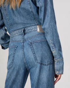 rag & bone Featherweight Logan Wide-Leg Jean River Best