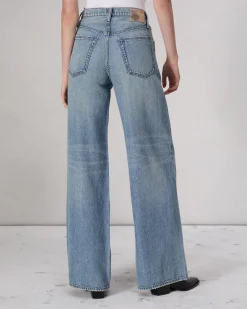 rag & bone Featherweight Sofie Wide-Leg Jean Mali With Jewels Best