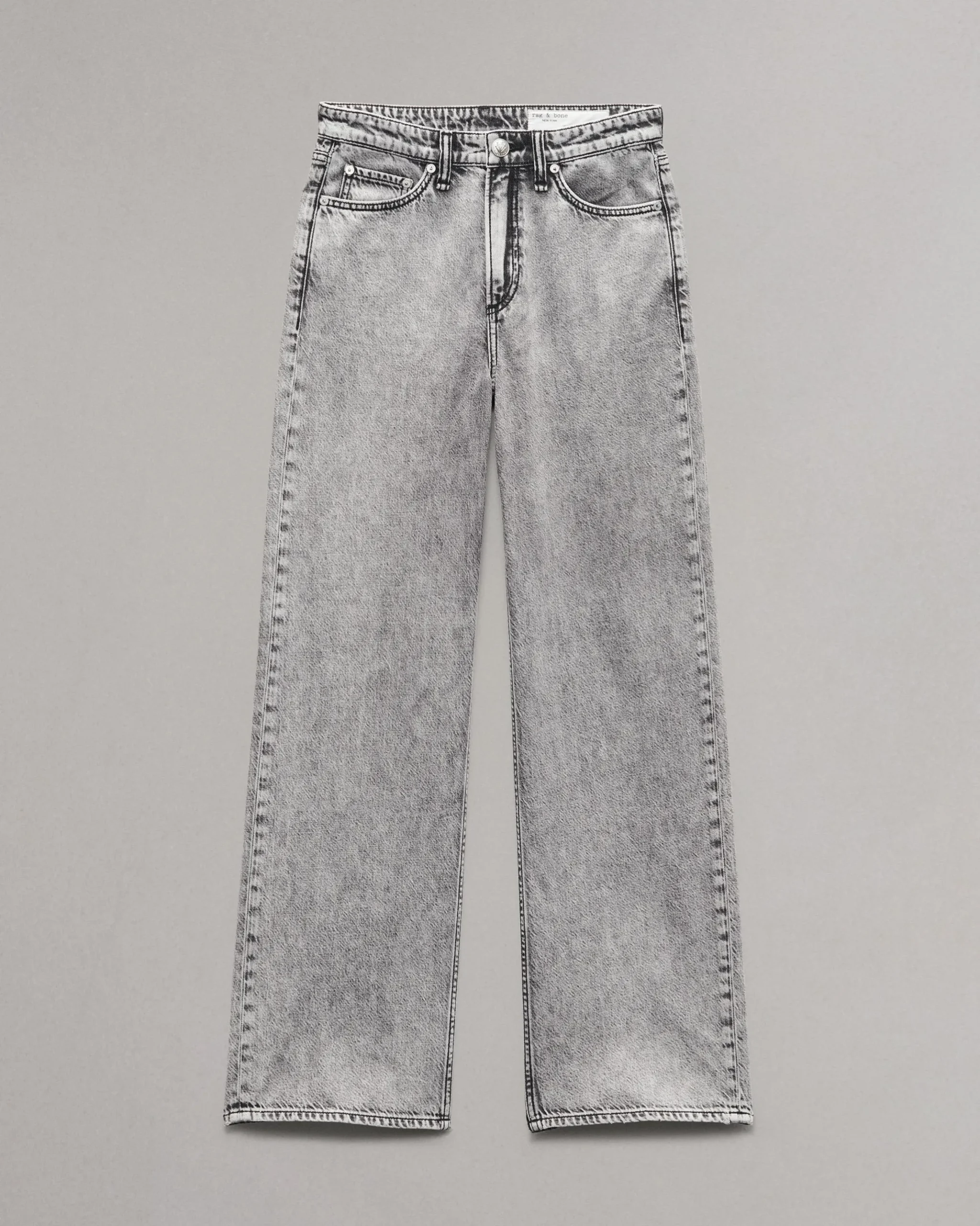 rag & bone Featherweight Wide-Leg Logan Jean Slate Grey Hot