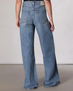 rag & bone Featherweight Wide-Leg Sofie Jean Beverly Fashion