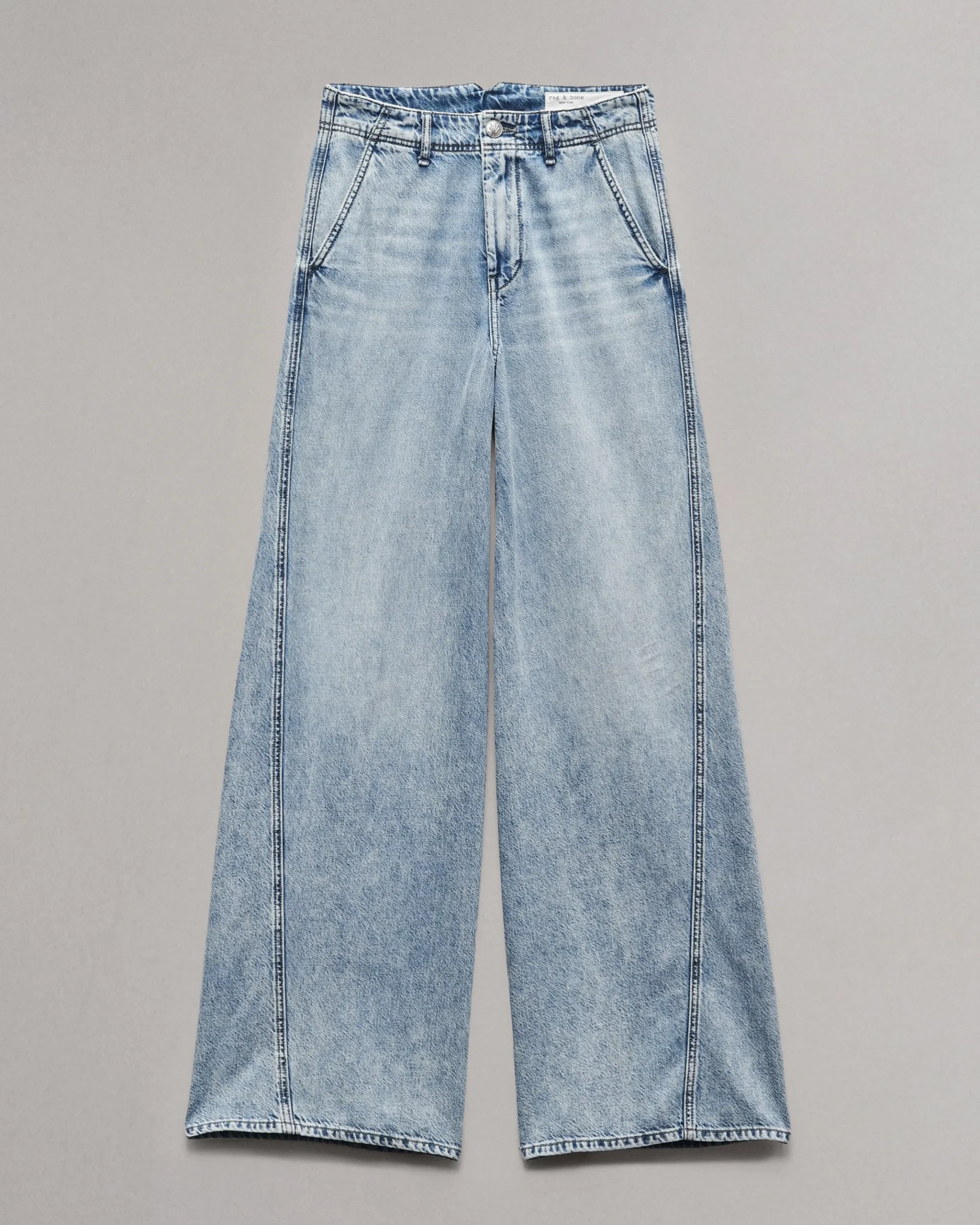 rag & bone Featherweight Wide-Leg Sofie Jean Annie Fashion