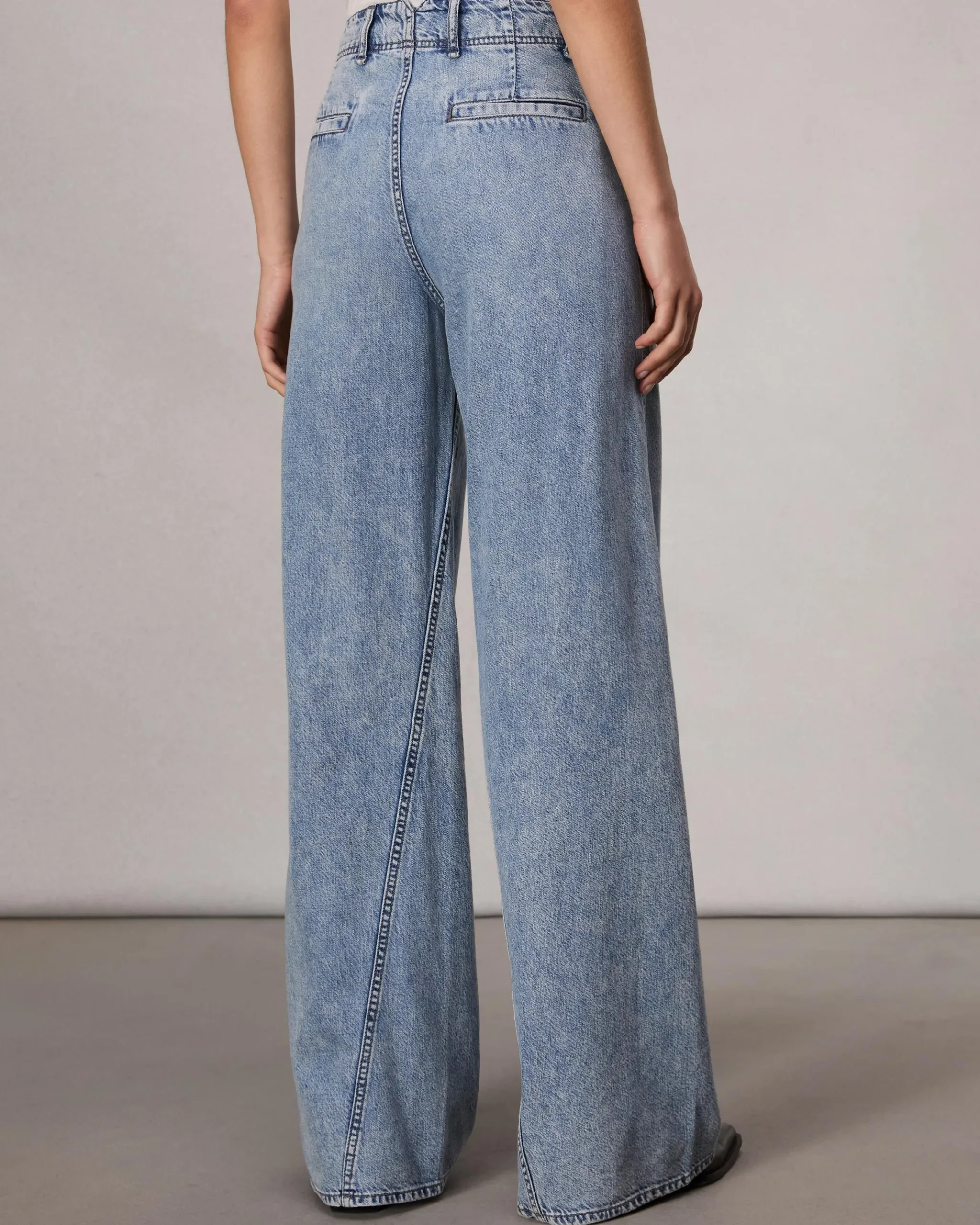 rag & bone Featherweight Wide-Leg Sofie Jean Annie Fashion