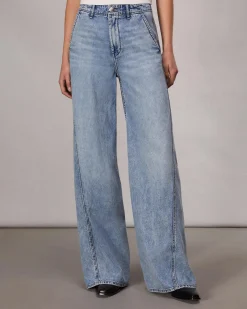 rag & bone Featherweight Wide-Leg Sofie Jean Annie Fashion