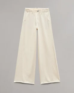 rag & bone Featherweight Wide-Leg Sofie Jean Ecru Fashion