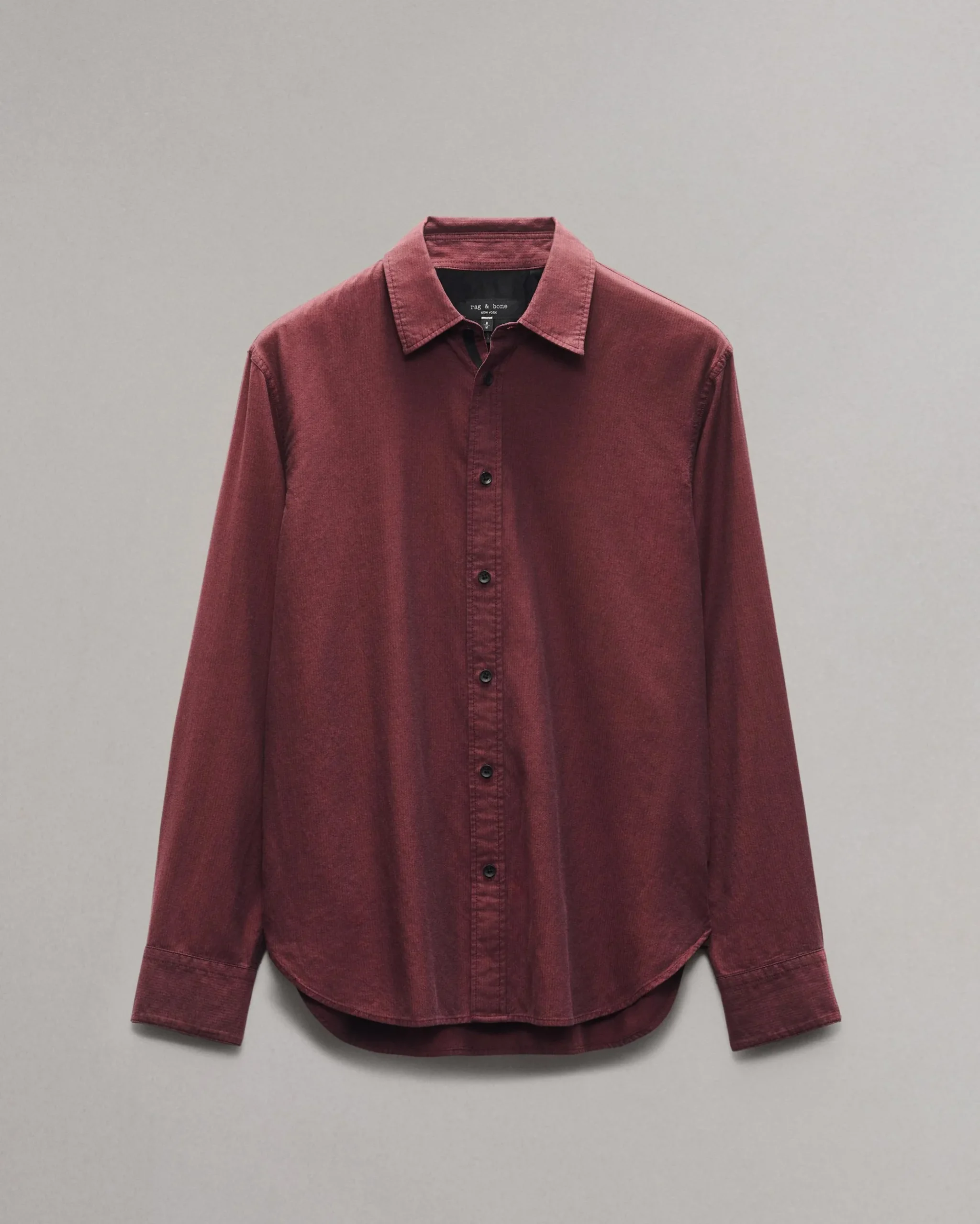 rag & bone Finch Textud Shirt Red Stripe Best