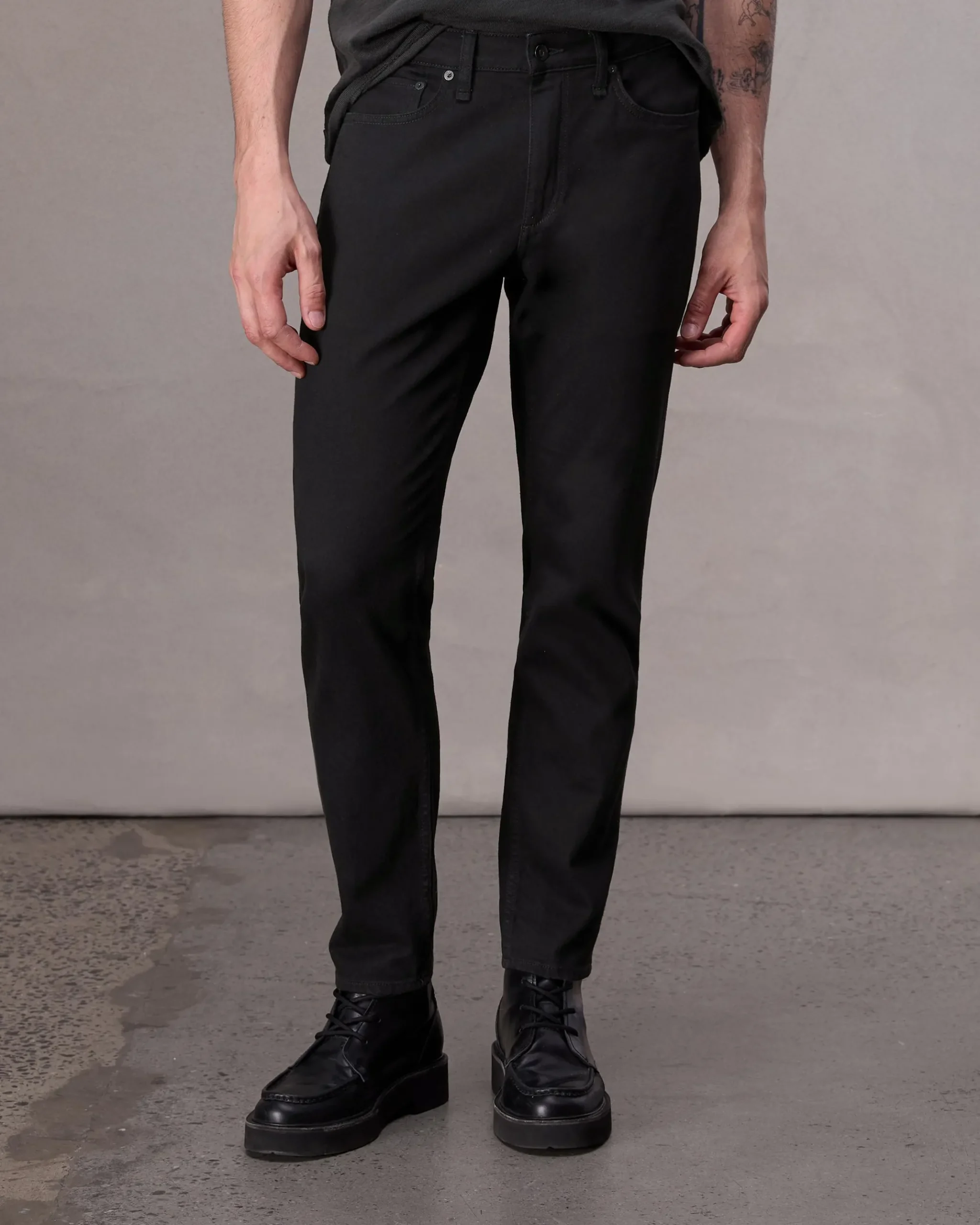 rag & bone Fit 3 Athletic Fit Jean Black New