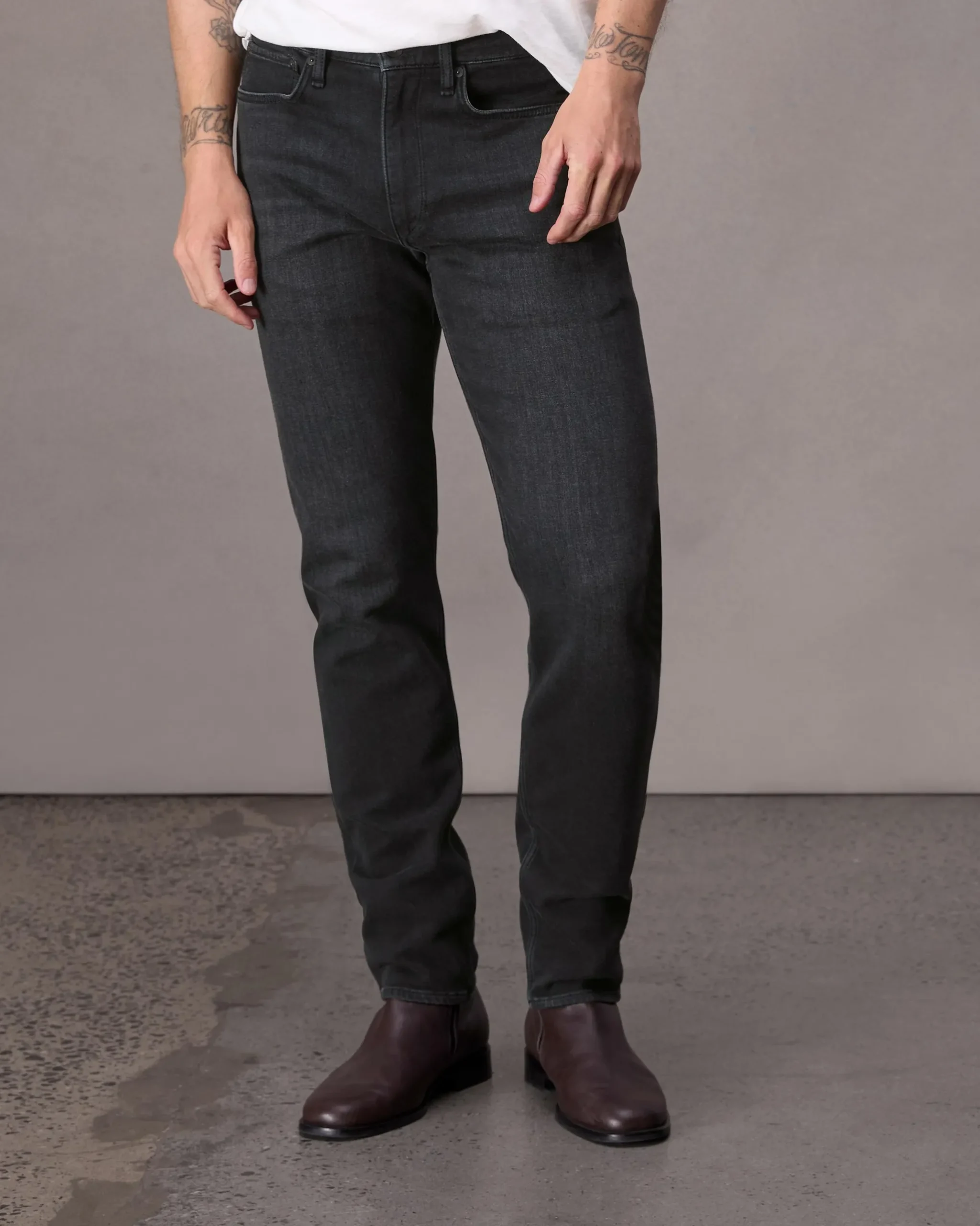 rag & bone Fit 2 Slim Fit Jean Washed Black Cheap