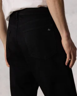 rag & bone Fit 4 Straight Fit Jean Black New