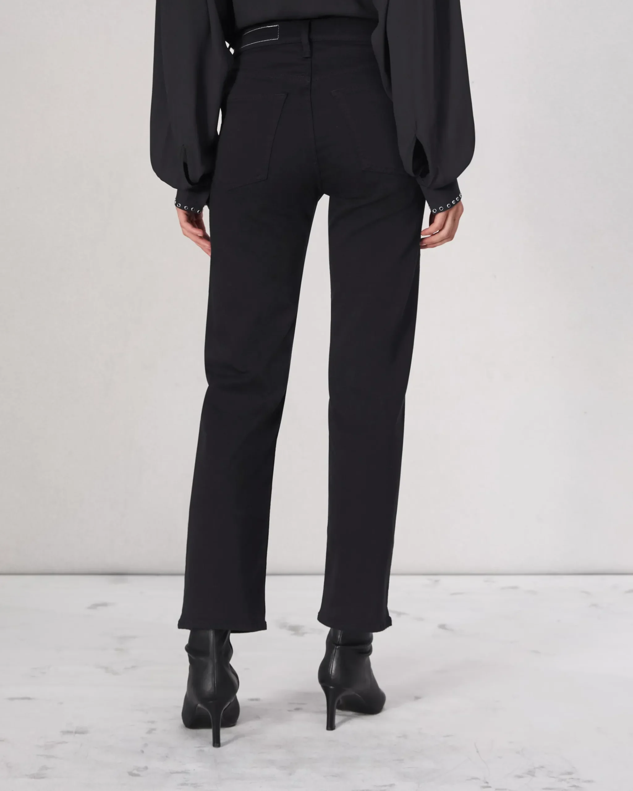rag & bone Flexi Harlow Straight Jean Black Sale