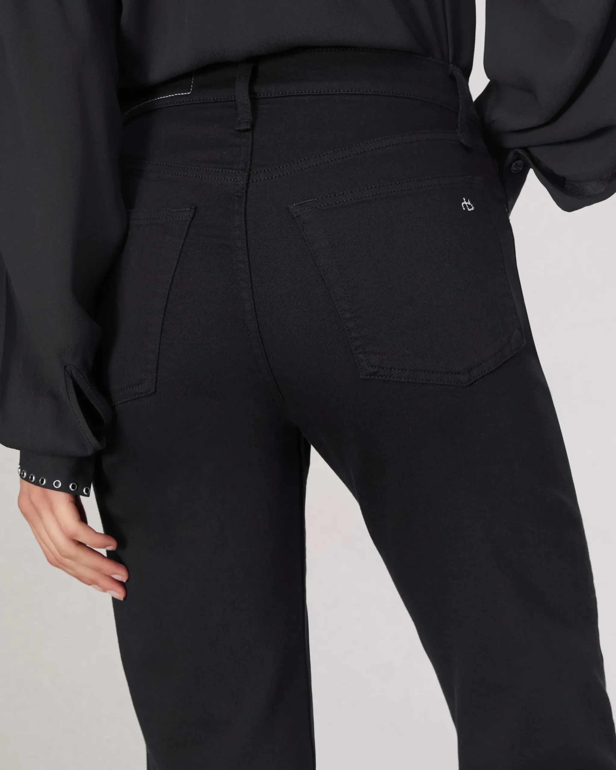 rag & bone Flexi Harlow Straight Jean Black Sale