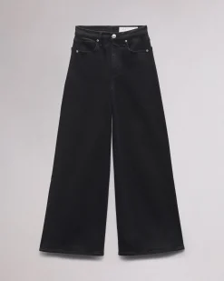 rag & bone Flexi Sofie Ankle Wide-Leg Jean Black Cheap